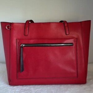 MONDANI New York Red Satchel Vegan LIKE NEW